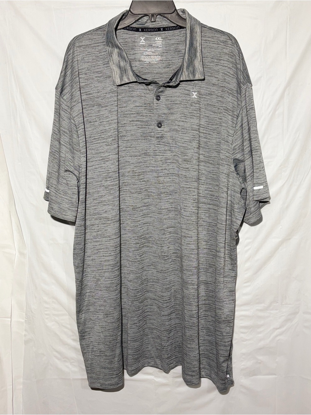 Xersion Men's Heather Gray Performance Polo
